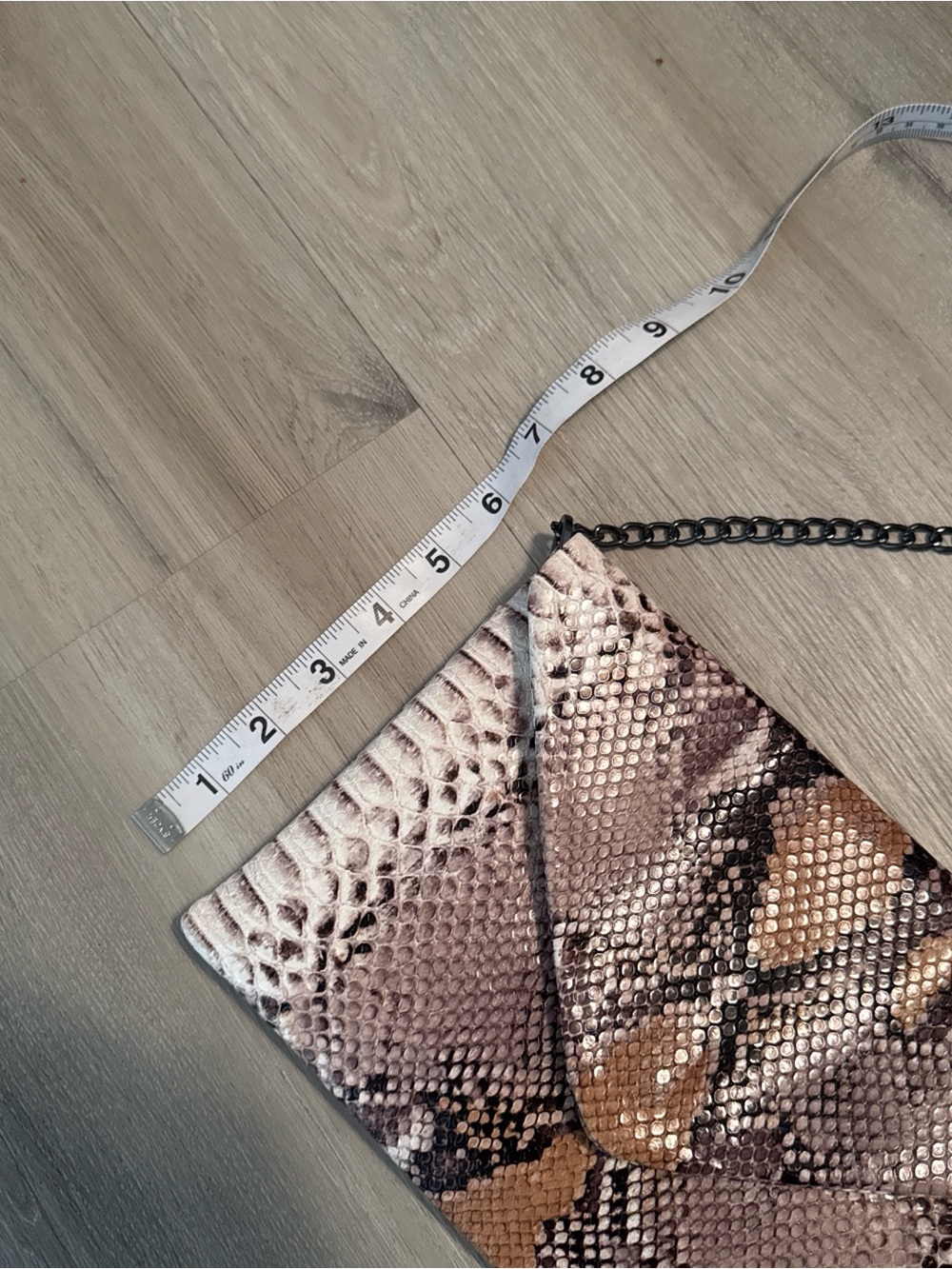 a new day Snake-Print Crossbody Envelope Bag - Brown, Tan, Cream - Picture 4 of 4